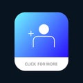 Discover People, Instagram, Sets Mobile App Button. Android and IOS Glyph Version Royalty Free Stock Photo