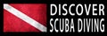 Discover Scuba Diving, Diver Down Flag, Scuba flag Royalty Free Stock Photo