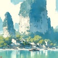 Charming Guilin Li River: A Serene Chinese Landscape