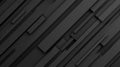Discover a sleek 3D black geometric background with diagonal line accents. Perfect for modern design projects and creative layouts Royalty Free Stock Photo
