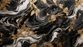 Sleek Elegance: Black Forest Marble\'s Sophisticated Texture. AI Generate