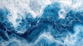Discover the soothing beauty of oceanic marble textures with captivating blue and white fluid wave patterns for creative designs Royalty Free Stock Photo
