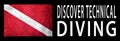 Discover Technical Diving, Diver Down Flag, Scuba flag Royalty Free Stock Photo