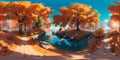 Tranquil Oasis: AI-Curated Autumn Tree Haven