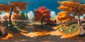 Tranquil Oasis: AI-Curated Autumn Tree Haven