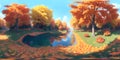 Tranquil Oasis: AI-Curated Autumn Tree Haven