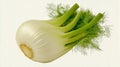 Fresh fennel with green fronds