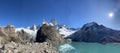 Fitz Roy Majesty: Argentina's Iconic Mountain Peaks, El Chalten, lake panorama