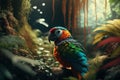 Colorful Parrot\'s Anthem: Epic Unreal Engine 5 Jungle with Ultra-Wide Angle and Hyper-Detailed Beauty