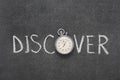 Discover word watch Royalty Free Stock Photo