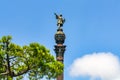 The discoverer of America, Columbus, in the Ramblas