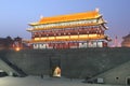 Discovering China: Xian ancient city wall. Royalty Free Stock Photo