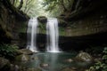 Discovering the Enchanting Hidden Gem Waterfall.AI Generated