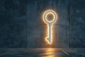 Discovering the Key, Unlocking Potential and Exploring Opportunities with Golden Light Royalty Free Stock Photo