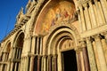 The splendid basilica of San Marco, in Venice, one of the most beautiful and visited catholic churches in the world, Easter and Ch Royalty Free Stock Photo