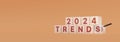 Discovering 2024 Trends: A New Year\'s Insight - 3d render