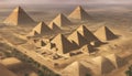 Discovering the Wonders of Ancient Egypts Giza Pyramids and Sphi Royalty Free Stock Photo