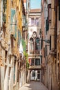 discovery of the narrow streets of Venice in italy