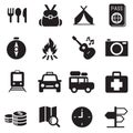 Discovery Traveling camping icons