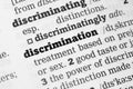 Discrimination Dictionary Definition Royalty Free Stock Photo