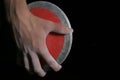 Discus in hand Royalty Free Stock Photo
