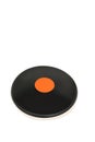 Discus throw on white background Royalty Free Stock Photo
