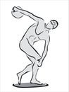 Discus thrower Royalty Free Stock Photo