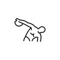 Discus thrower icon Royalty Free Stock Photo