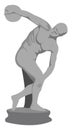 Discus thrower, illustration, vector Royalty Free Stock Photo
