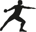 Discus thrower Royalty Free Stock Photo