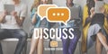 Discuss Argument Debate Talking Negotiation Discussion Concept Royalty Free Stock Photo