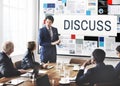 Discuss Discussion Negotiation Talking Debate Concept Royalty Free Stock Photo