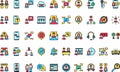 Discussion icons High-Quality Vector Icons Collection with Editable Stroke. Ideal for Professional and Creative Projects Royalty Free Stock Photo