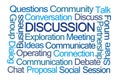 Discussion Word Cloud Royalty Free Stock Photo