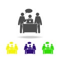 discussion of work icon. Element of colleagues icon for mobile concept and web apps. Detailed discussion of work icon can be used Royalty Free Stock Photo