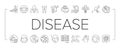 Disease Human Problem Collection Icons Set Vector .
