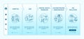 Disease risk factors onboarding vector template