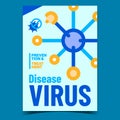Disease Virus Creative Promotional Poster Vector