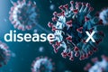 disease X conceptual composition with coronaviruses for new pandemic topic