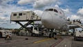 Disembarking passengers at Dublin Airport Ireland Royalty Free Stock Photo