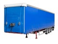 Disengaged trailer from a Semi Truck Royalty Free Stock Photo