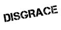 Disgrace rubber stamp Royalty Free Stock Photo