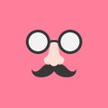 Disguise glasses, nose and mustache for party