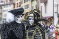 Disguised Couple - Annecy Venetian Carnival 2013 Royalty Free Stock Photo