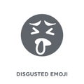 Disgusted emoji icon from Emoji collection.