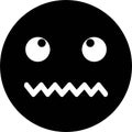 Disgusted emoji line Style vector icon which can easily modify or edit it for social media