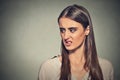 Disgusted woman Royalty Free Stock Photo
