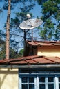 Dish antenna, Ranikhet, Uttaranchal, India Royalty Free Stock Photo