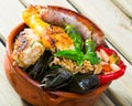 Dish of Bulgarian cuisine Kapama Royalty Free Stock Photo