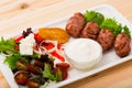 Dish of Bulgarian cuisine Kebapche Royalty Free Stock Photo